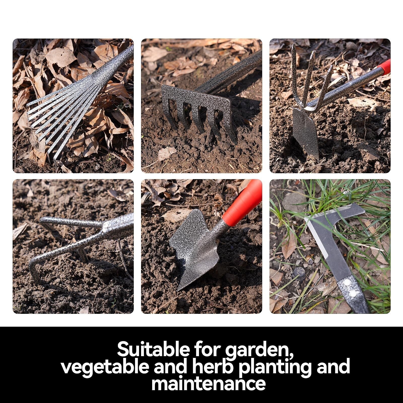 Garden Tools Set Gardening Hand Tools, Sturdy & Durable