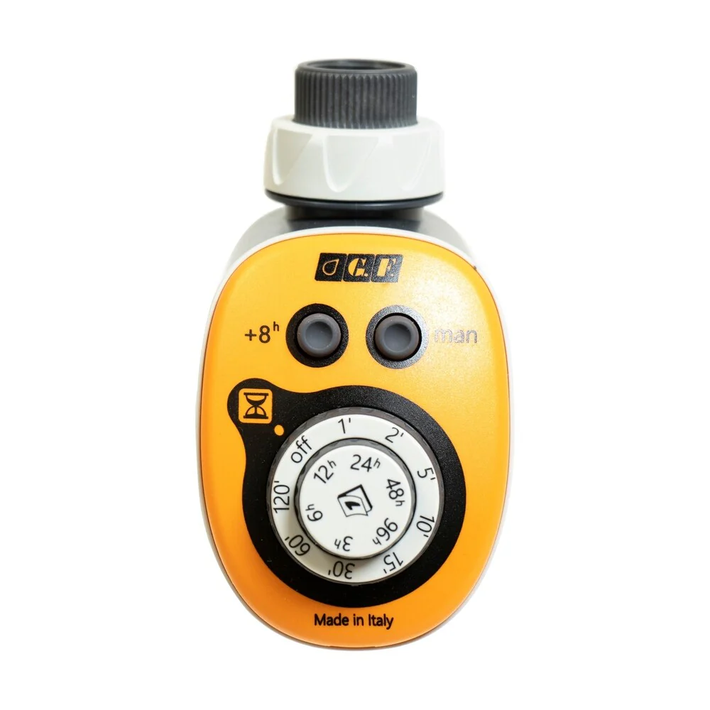 Sprinkler, Watering Timer, Nozzle, Quick-Connect, and Dual-Tap Connector