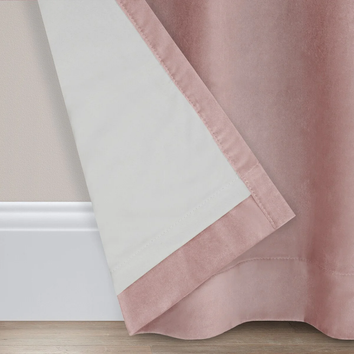 Luxury Cotton Velvet 100% Blackout Grommet Curtain Window Panel