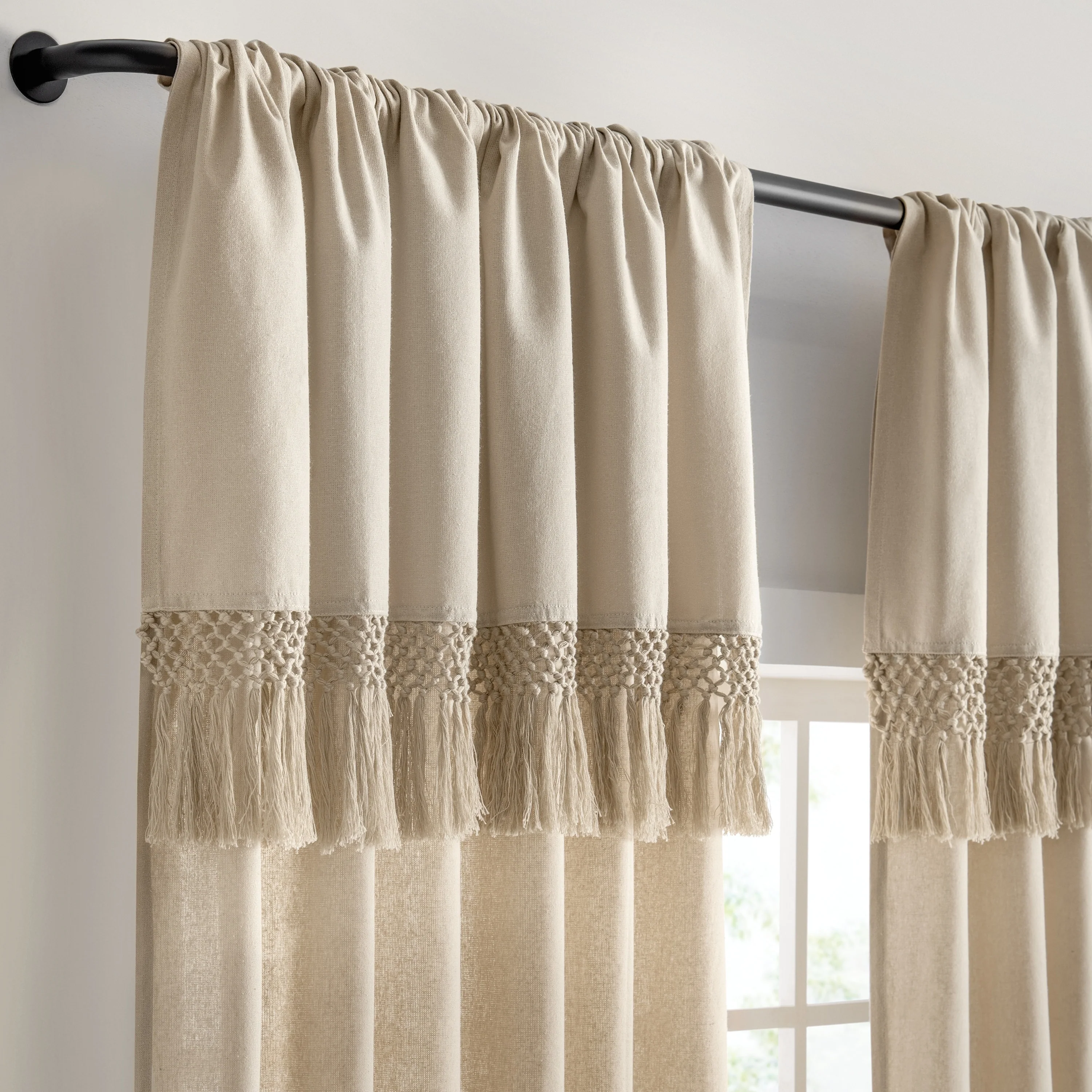 Light Filtering Ringed Window Curtain Panel