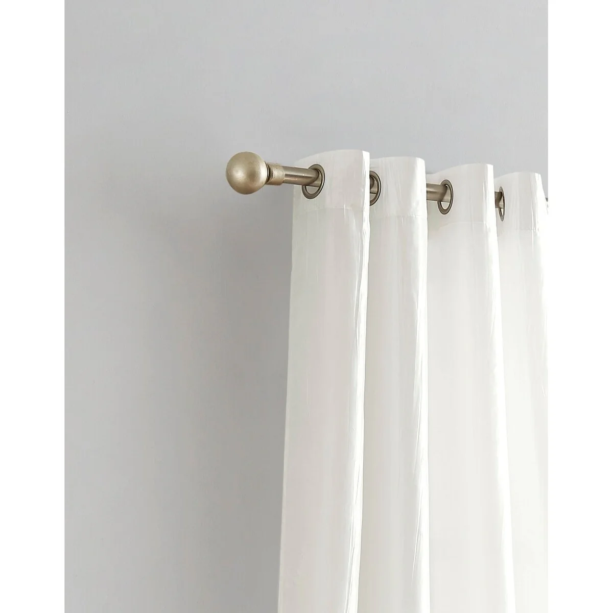 Crushed Silk Light Filtering Grommet Single Panel Extra Wide Curtains