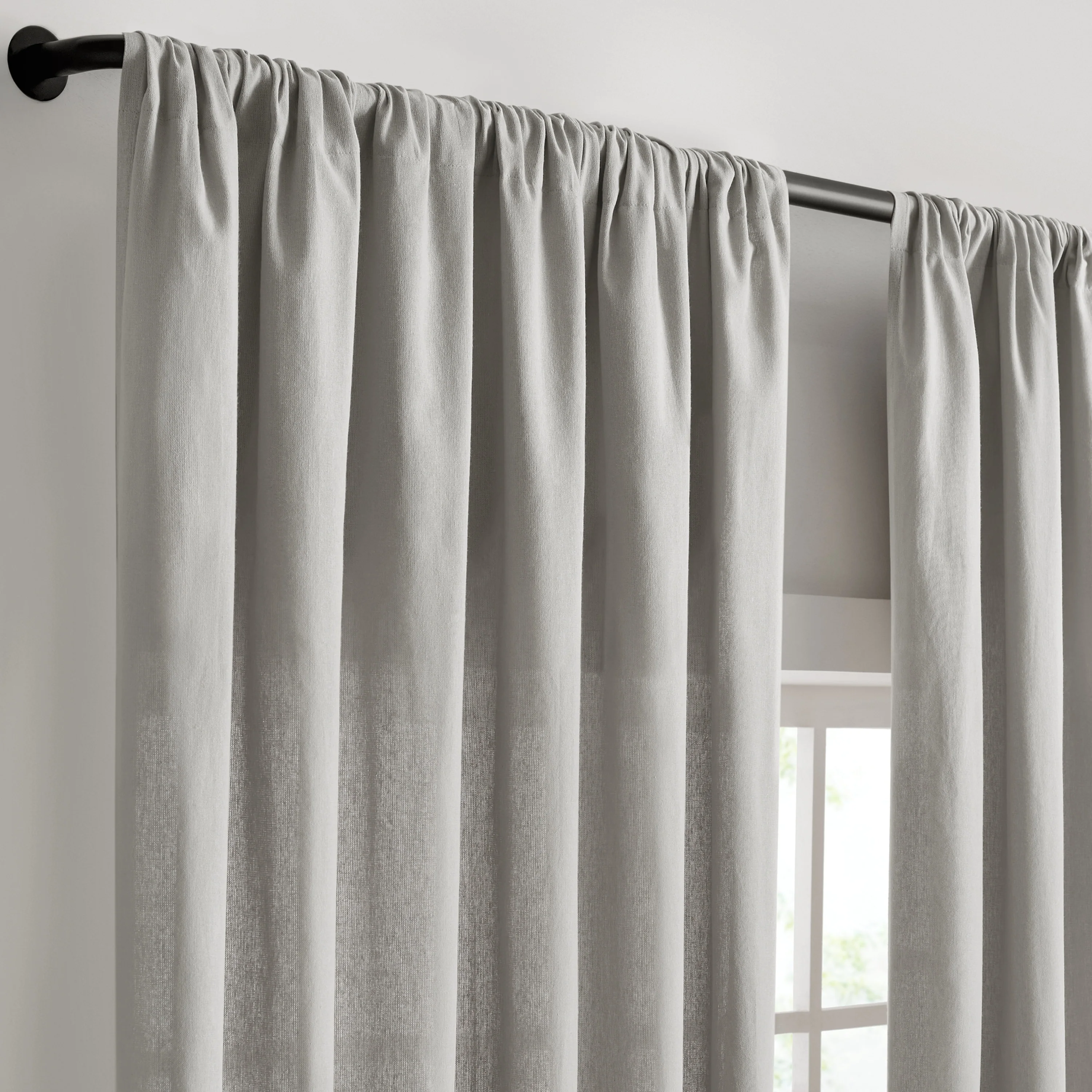 Light Filtering Ringed Window Curtain Panel
