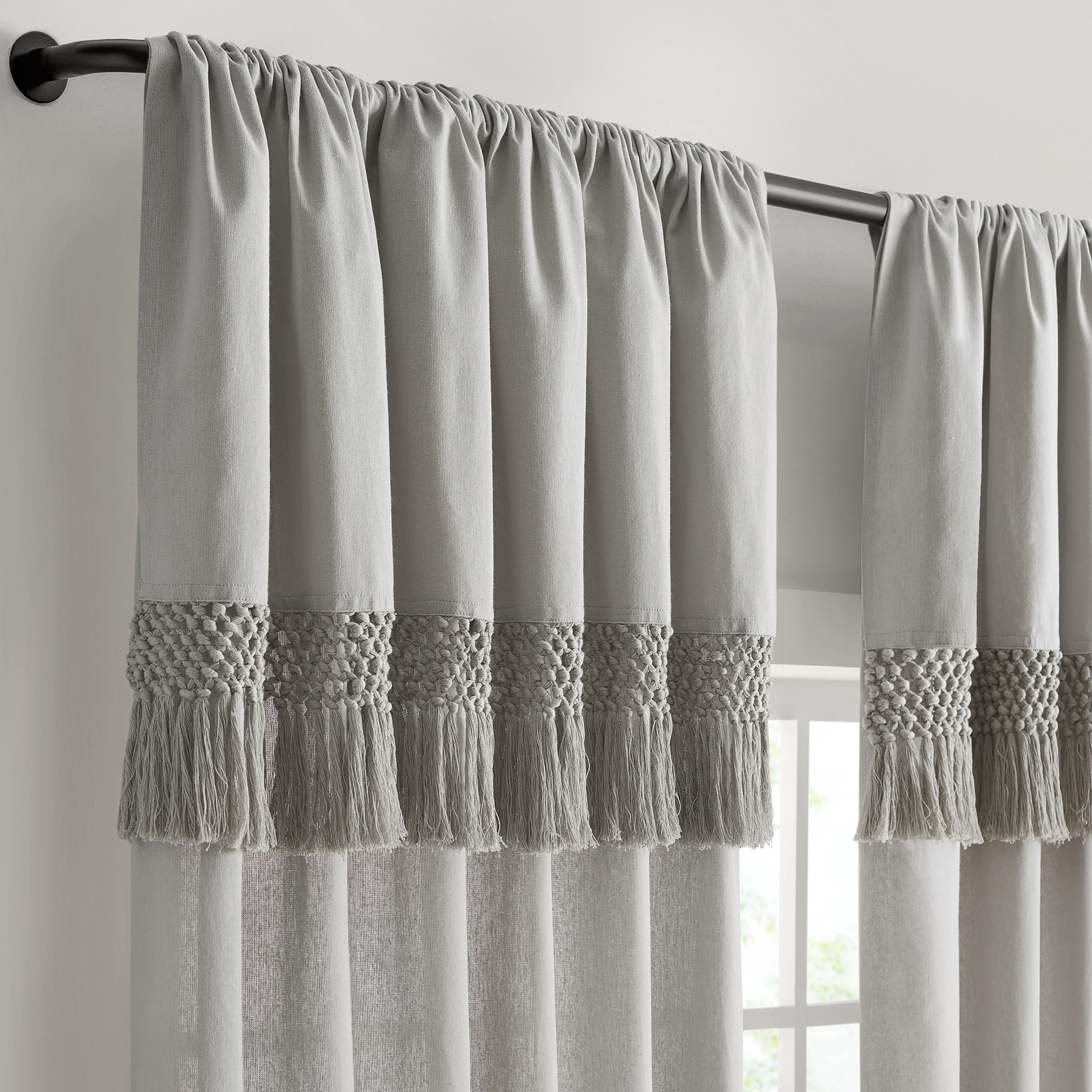 Light Filtering Ringed Window Curtain Panel