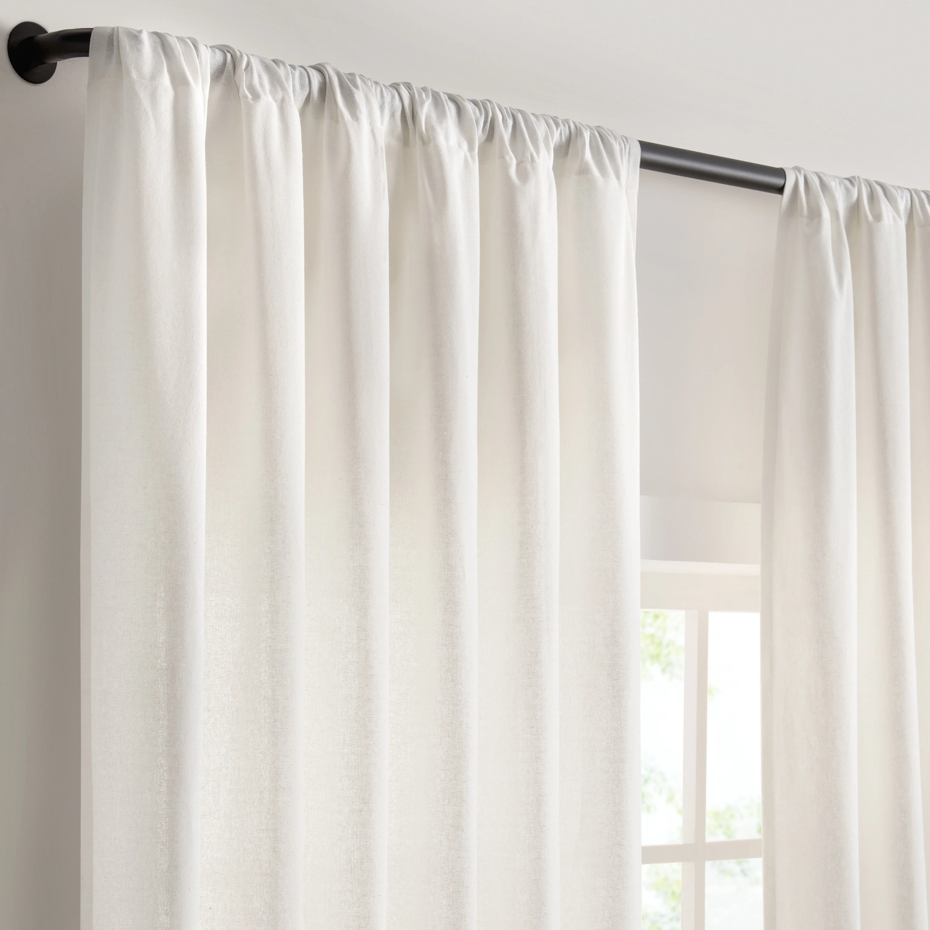 Light Filtering Ringed Window Curtain Panel