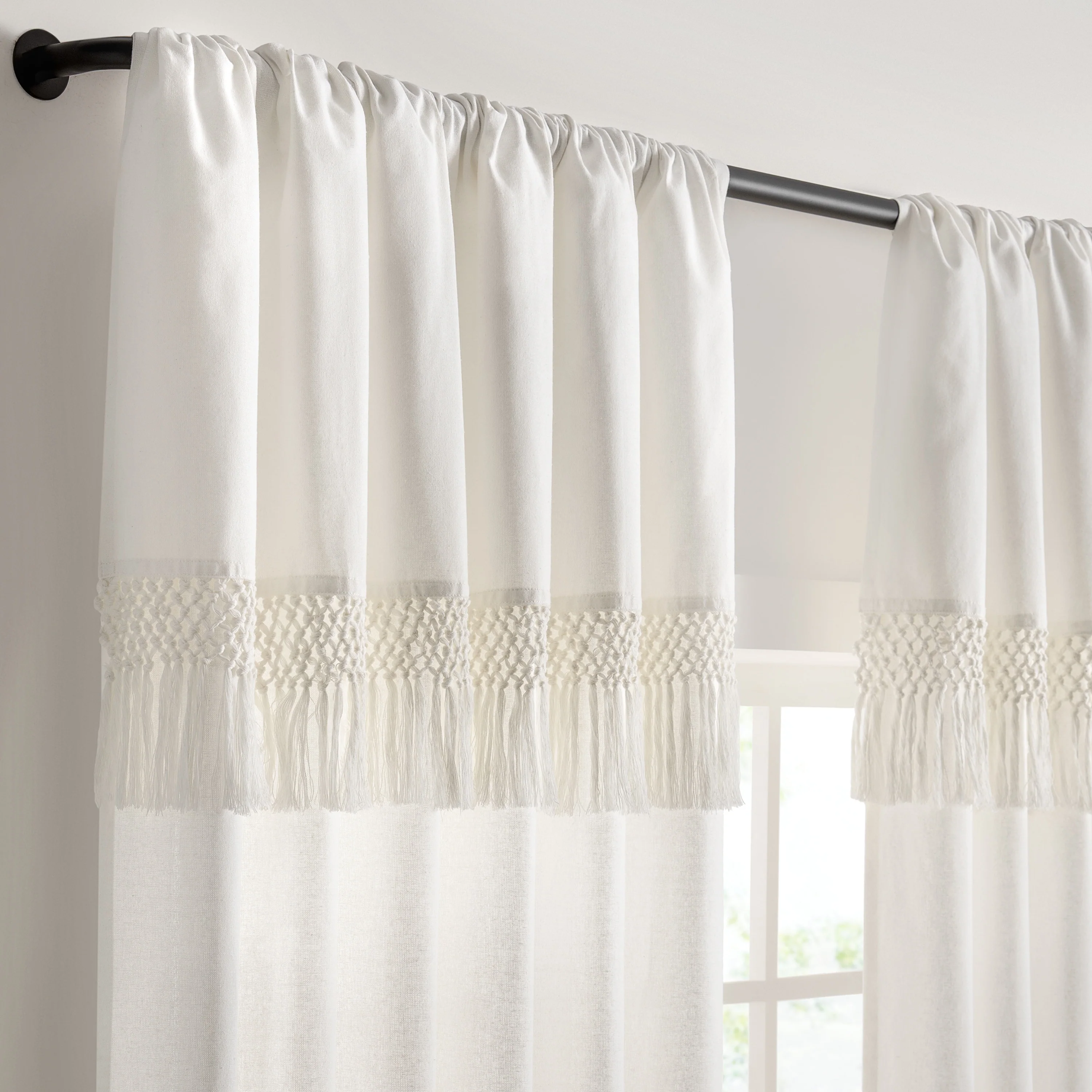 Light Filtering Ringed Window Curtain Panel