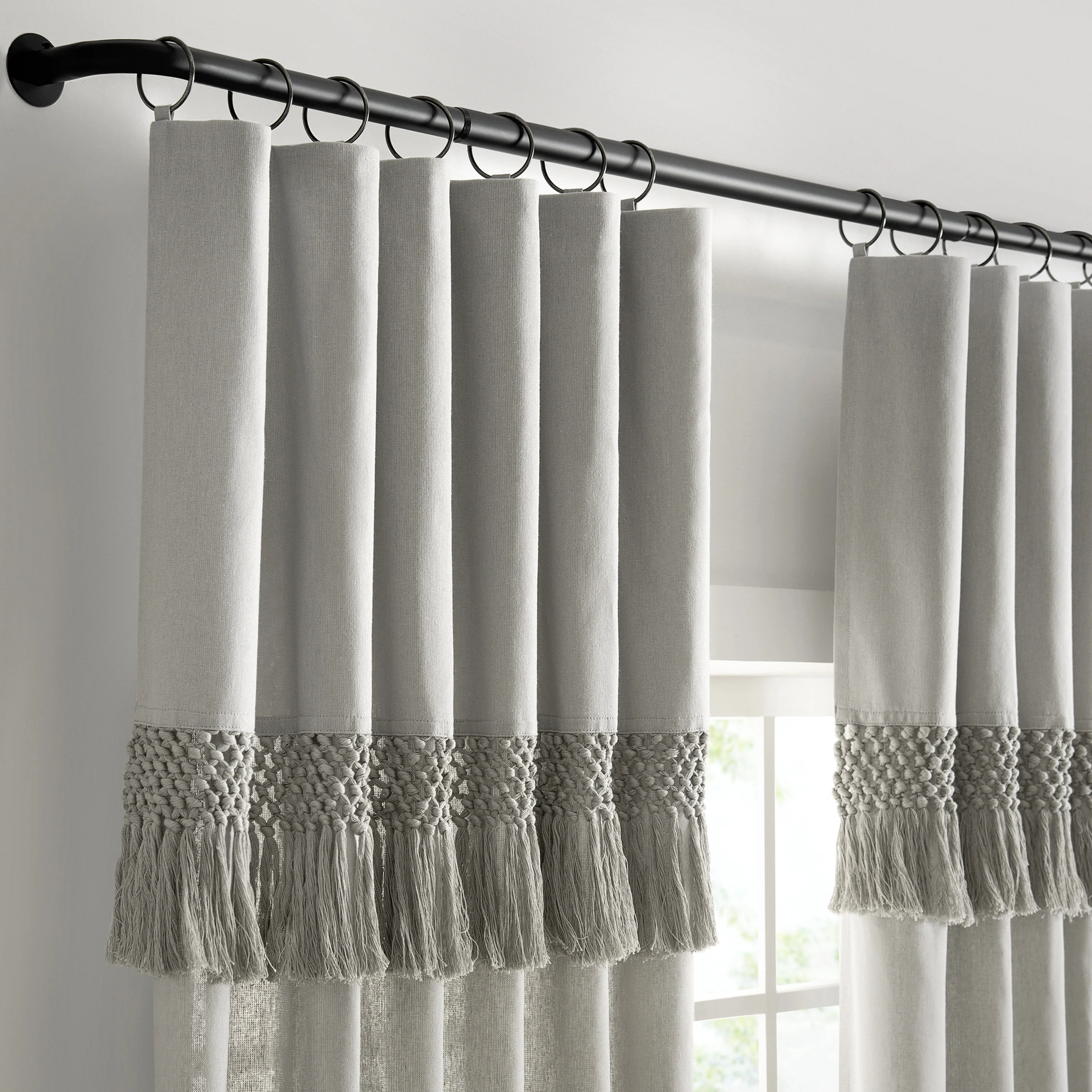 Light Filtering Ringed Window Curtain Panel