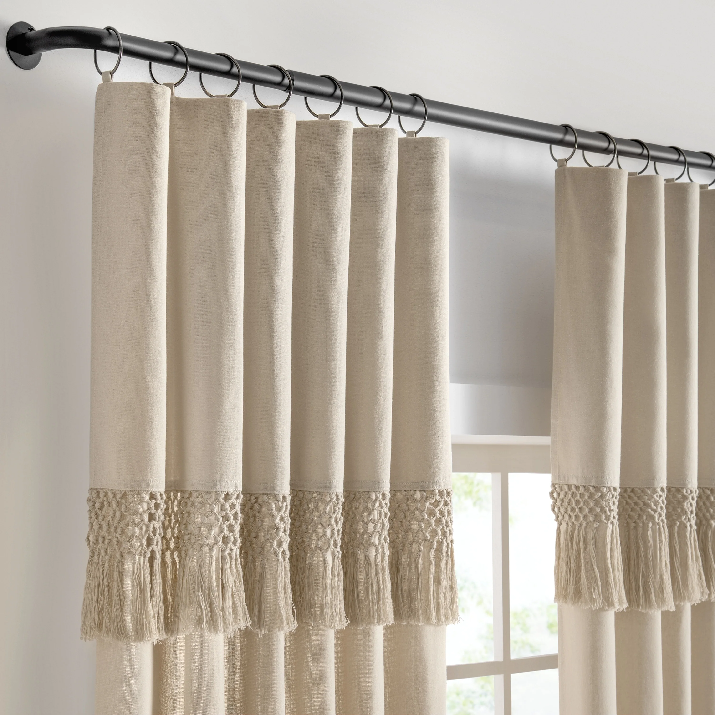 Light Filtering Ringed Window Curtain Panel