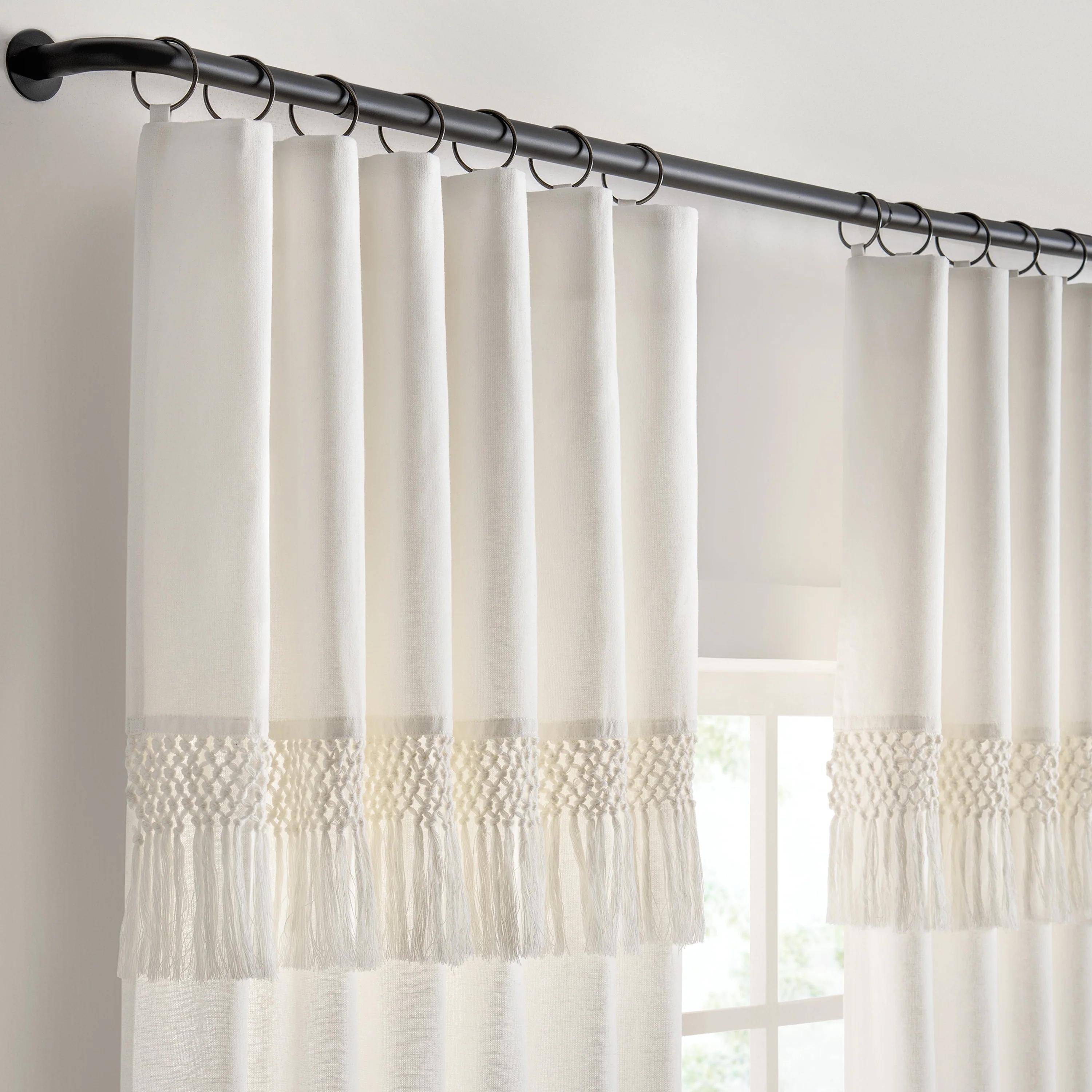 Light Filtering Ringed Window Curtain Panel
