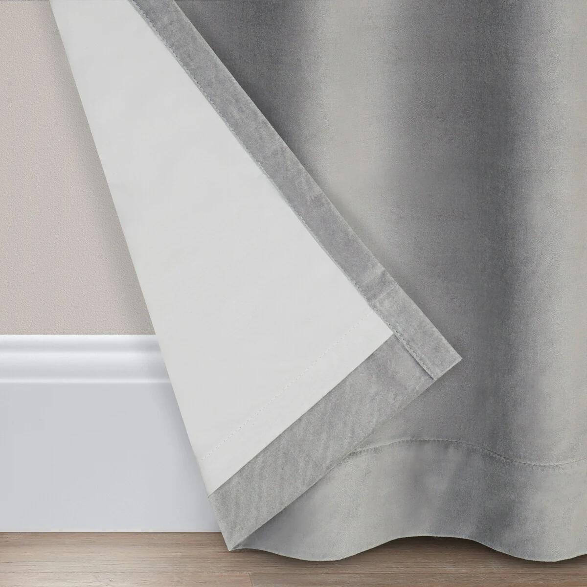 Luxury Cotton Velvet 100% Blackout Grommet Curtain Window Panel