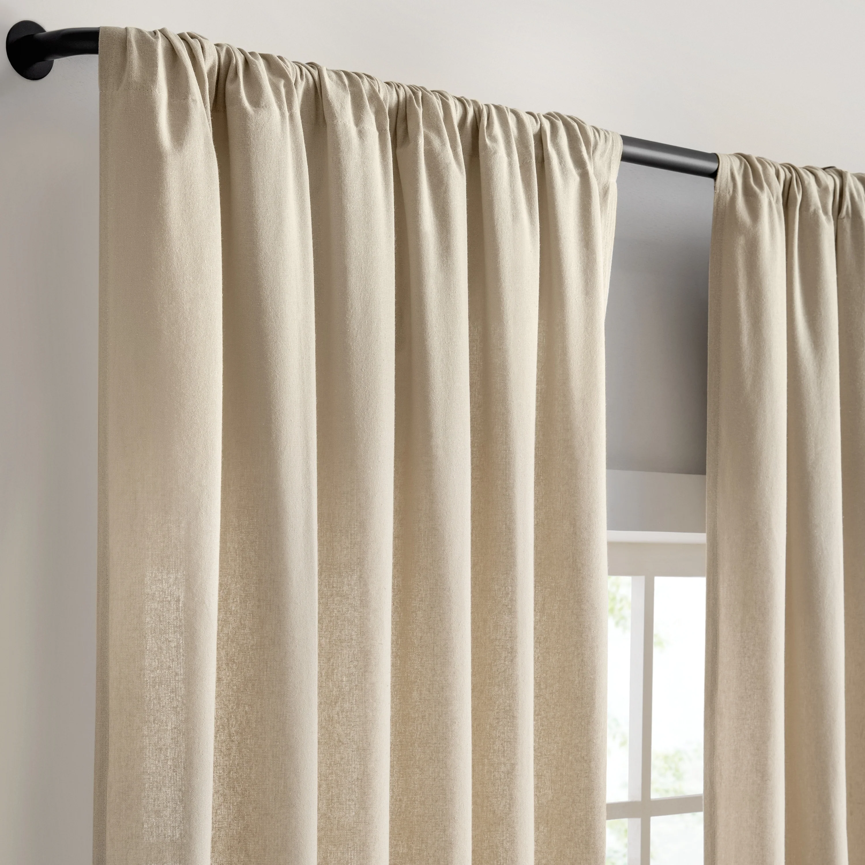 Light Filtering Ringed Window Curtain Panel