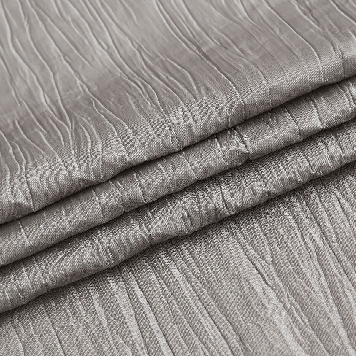 Crushed Silk Light Filtering Grommet Single Panel Extra Wide Curtains