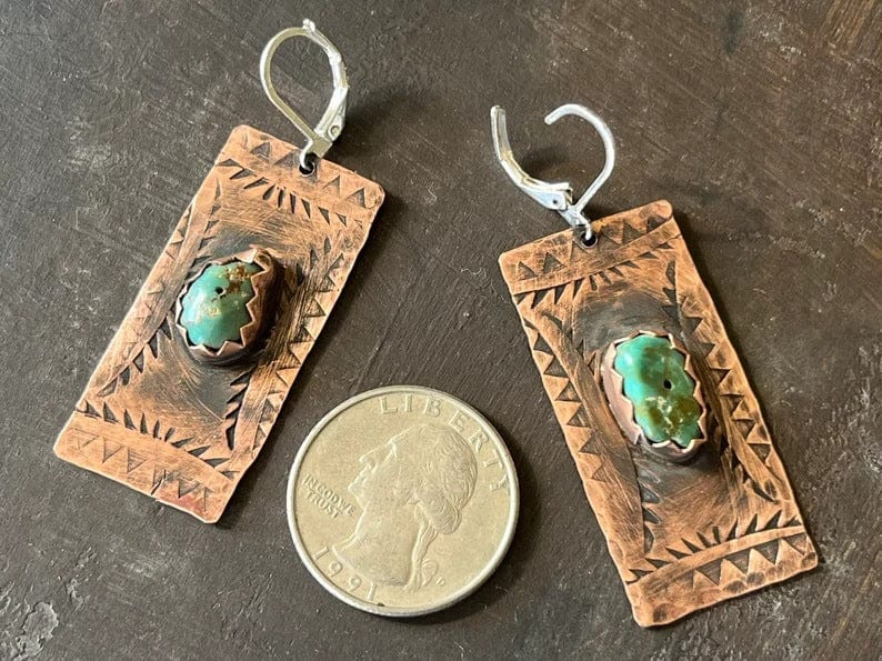 Retro Rectangular Women's Earrings